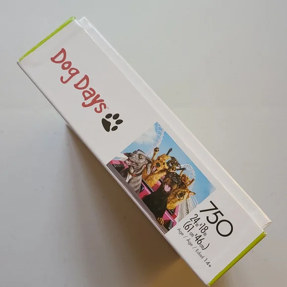 Dog Days Roller Coaster Fun Buffalo     Puzzle USA David Bitton 750 Pcs & Poster - Picture 3 of 5